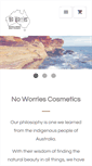 Mobile Screenshot of noworriescosmetics.com